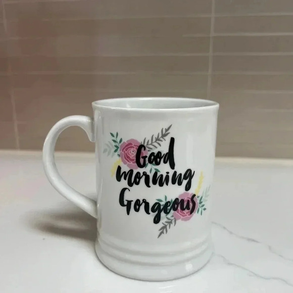Fringe Good Morning Gorgeous Floral Graphic Mug - Picture 1 of 4